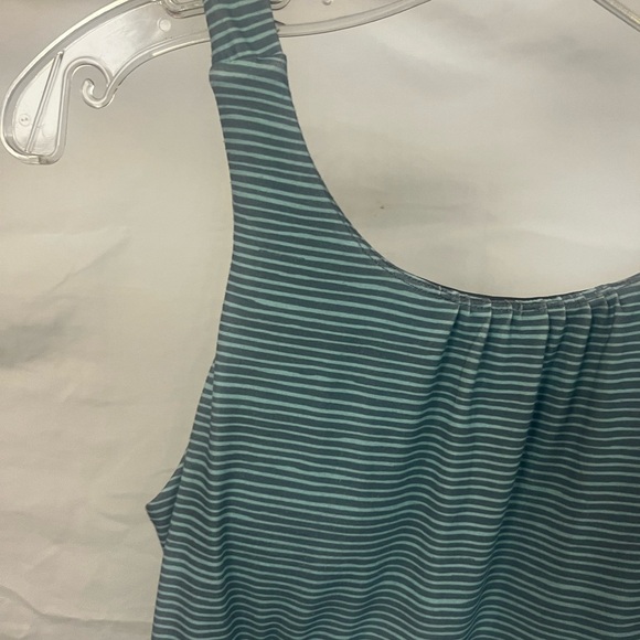 Prana Women's Skypath Athletic Built In Bra Blue Striped Dress- Size Medium - Picture 5 of 8